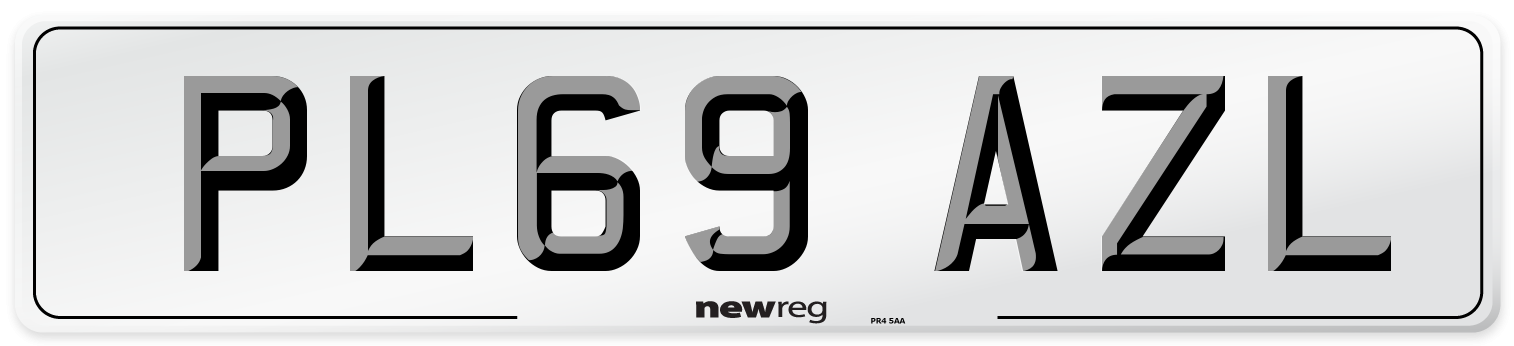 PL69 AZL Number Plate from New Reg